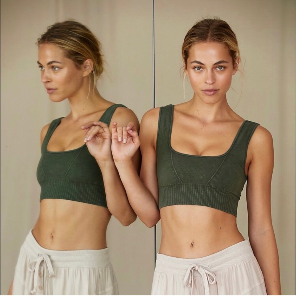 Free People Good karma camo sports bra xs/s